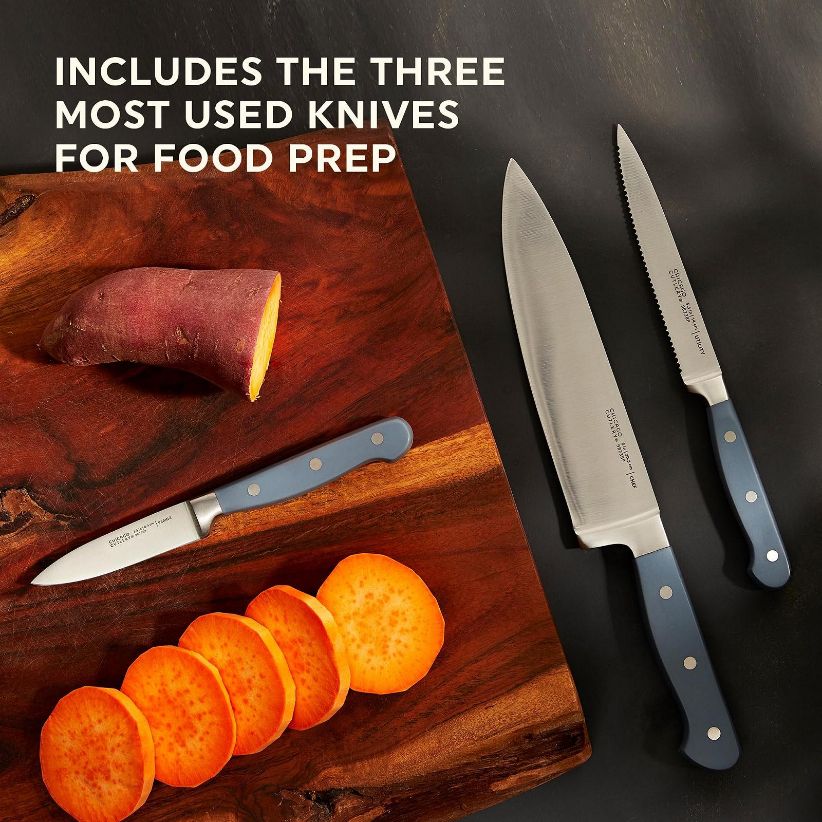 Набір кухонних ножів Chicago Cutlery Prep System Lite 3 штуки, фото №3