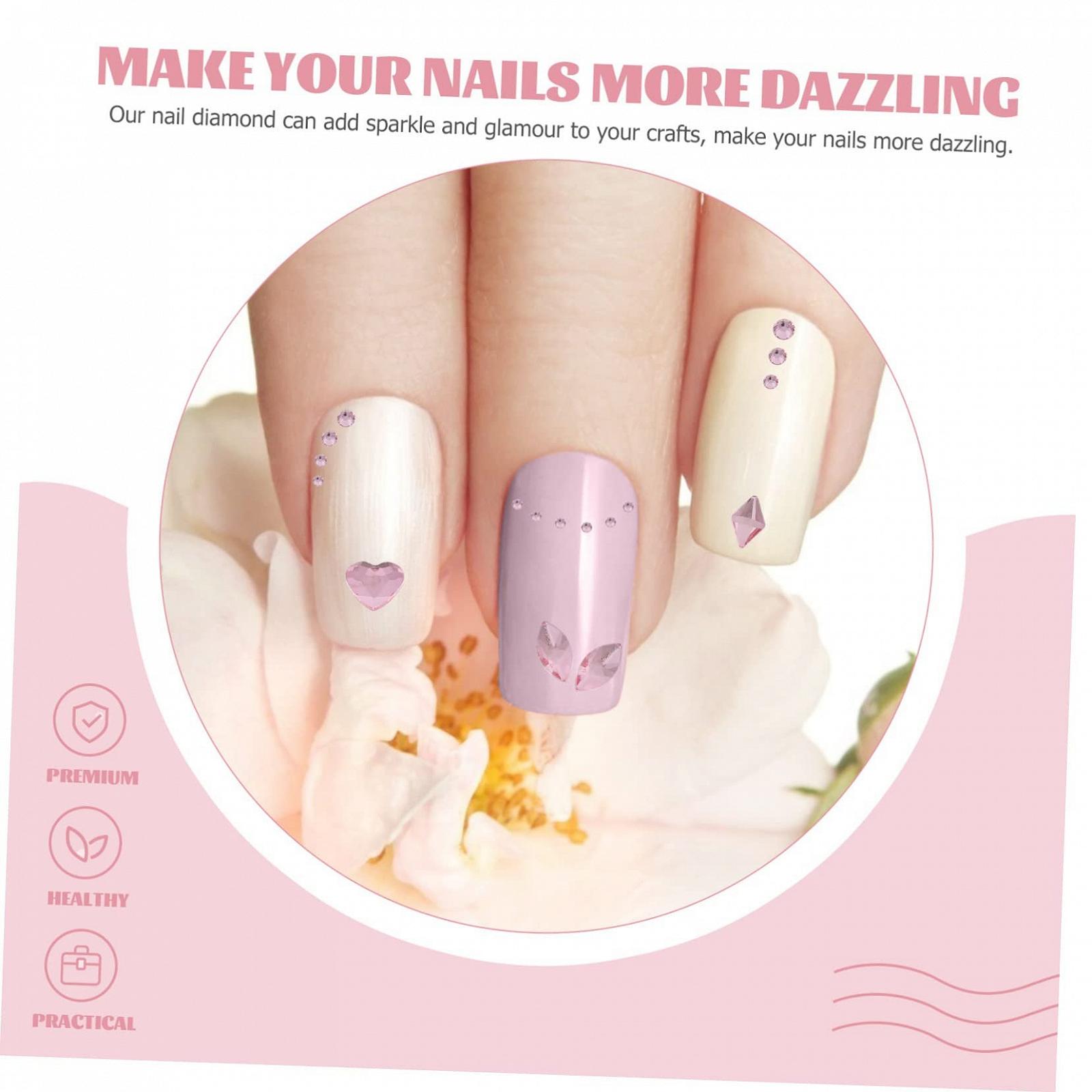 Украшение для маникюра Beavorty, 2 коробки, алмазы необычной формы, украшения для ногтей, хрустальные стразы для ногтей, драгоценности для ногтей, плоская задняя часть, фото №7