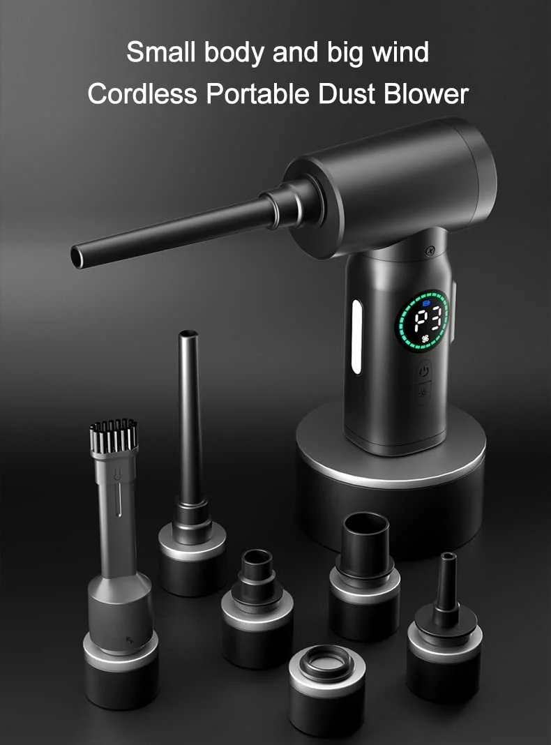 Электрический воздуходувка Rawrr 100,000 rpm 7500 mAh LCD-дисплей 3 скорости, фото №5 Электрический воздуходувка Rawrr 100,000 rpm 7500 mAh LCD-дисплей 3 скорости, фото №5