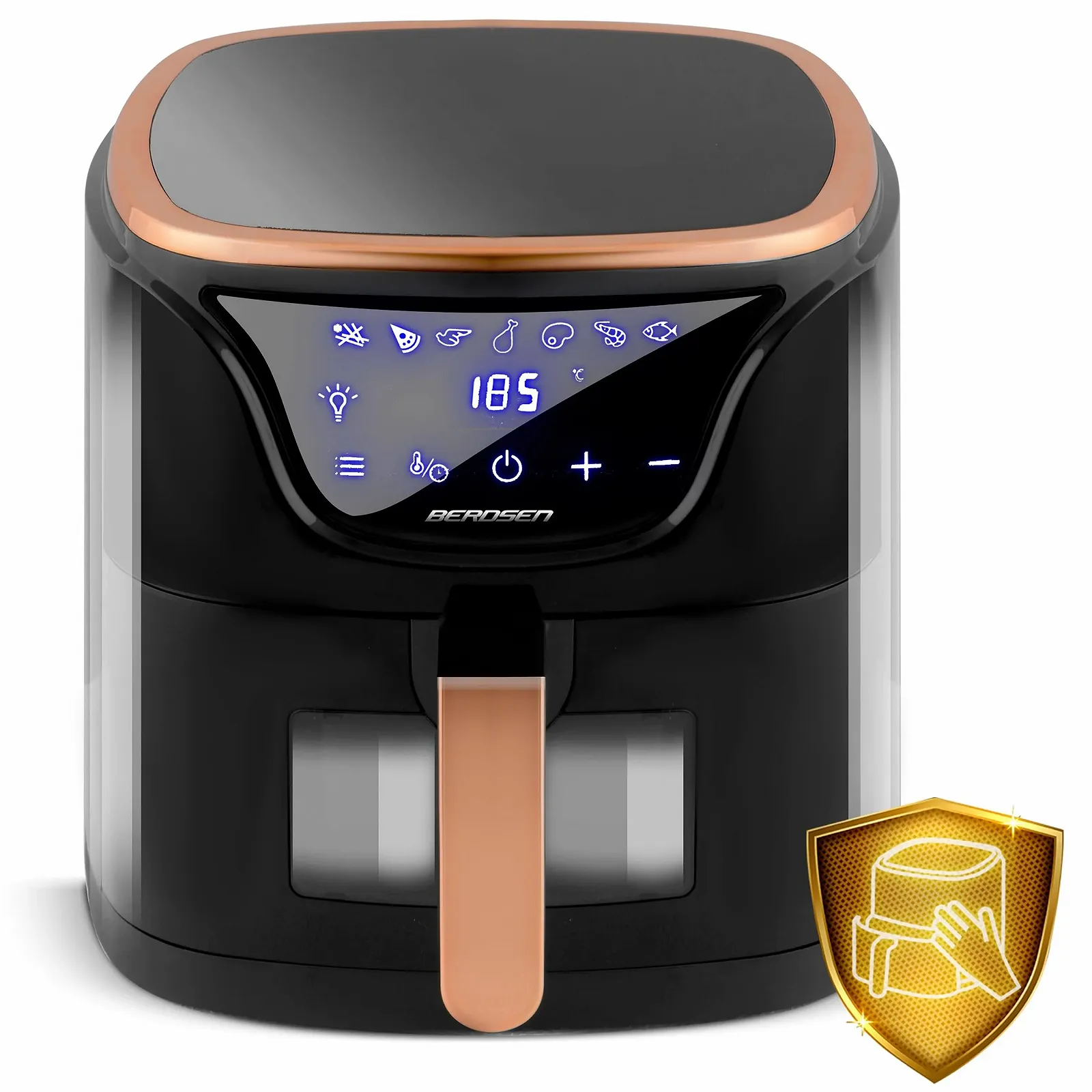 Мультипіч Berdsen 1500 W 5 L Black Gold, фото №4 Мультипіч Berdsen 1500 W 5 L Black Gold, фото №4