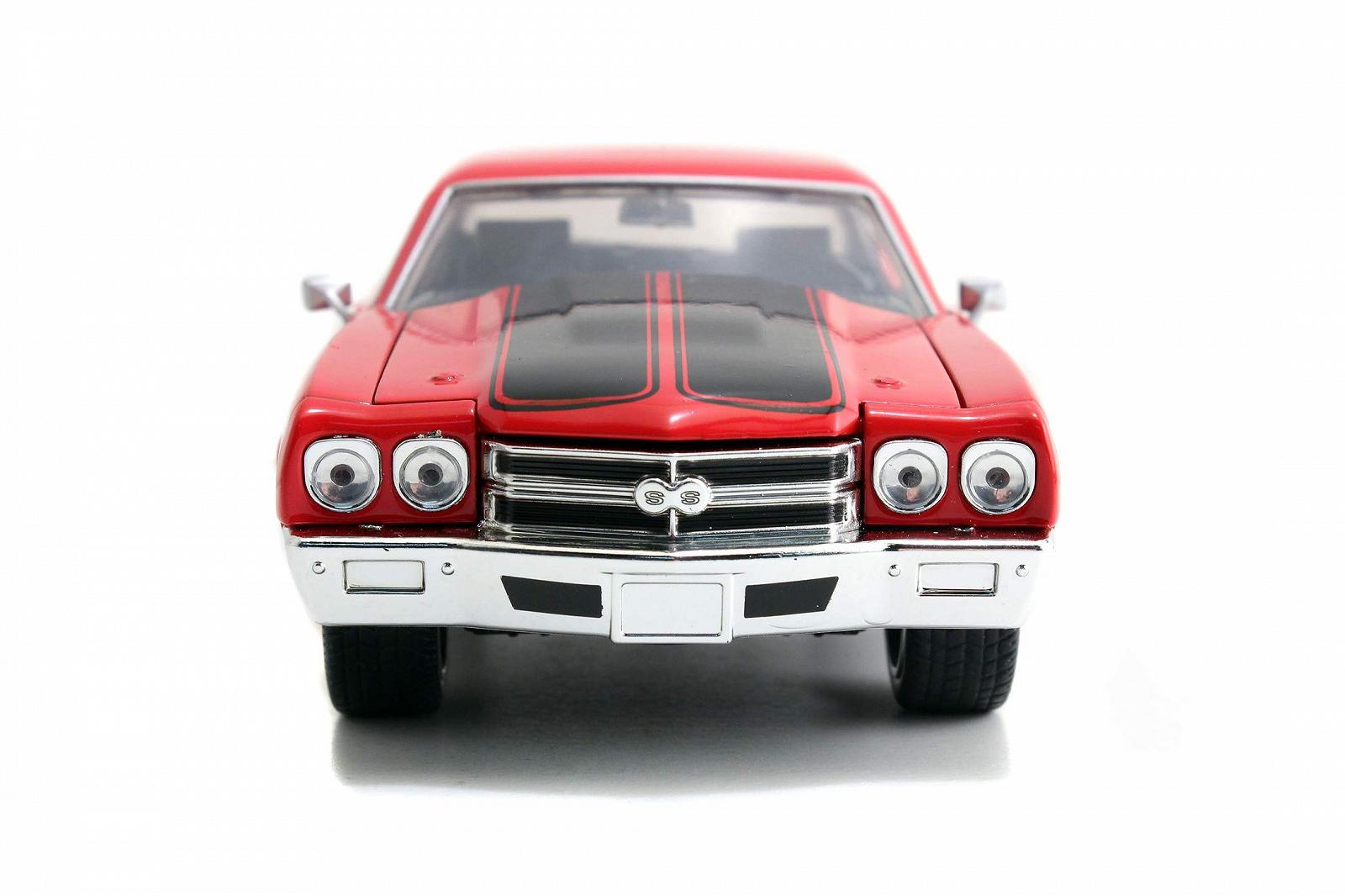 Автомобіль Jada Toys Fast & Furious Dom's 1970 Chevy Chevelle SS Tuning Модель Масштаб 1:24 Відкриваються двері, капот та багажник Червоний, фото №2