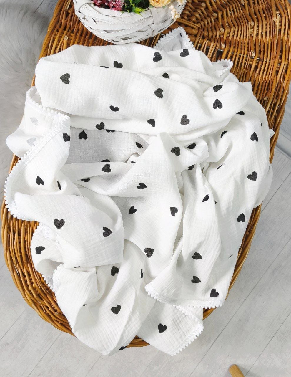 Плед дитячий, двошаровий, муслін, 100 x 70 см, фото №7