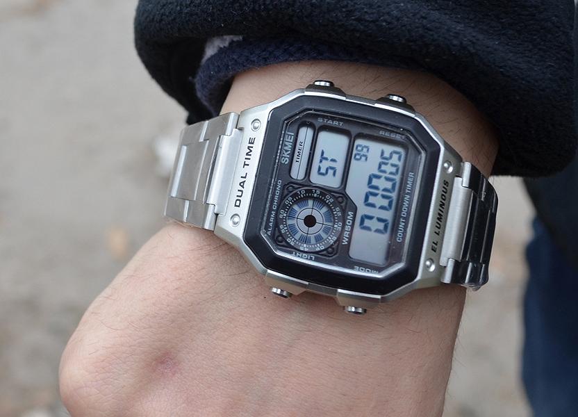 Годинник Skmei Ripple 1335S Срібний, фото №7