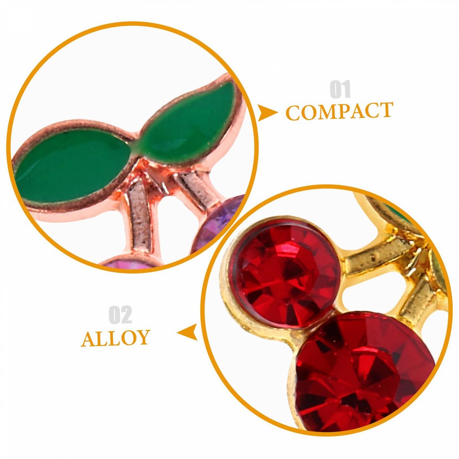 Форма вишні 32 шт. Стрази для дизайну Різдвяні прикраси, фото №3