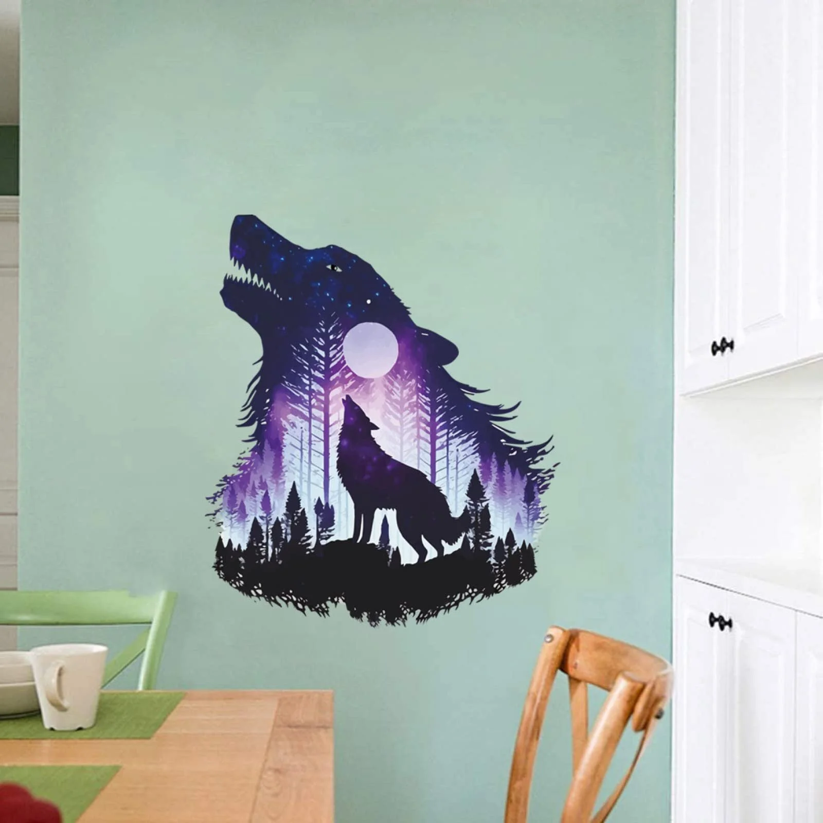 Настенная наклейка Wolf DIY Wall Art Decor, фото №3