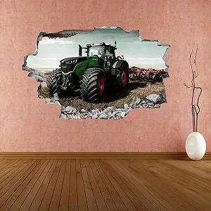 Наклейка на стіну 3D Breakthrough Tractor Самоклеюча 113 x 75 см synthetic.ua - Фото 1