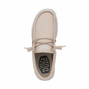 Туфли HEYDUDE Wally Slub Canvas Moc Toe для мужчин synthetic.ua - Фото 1