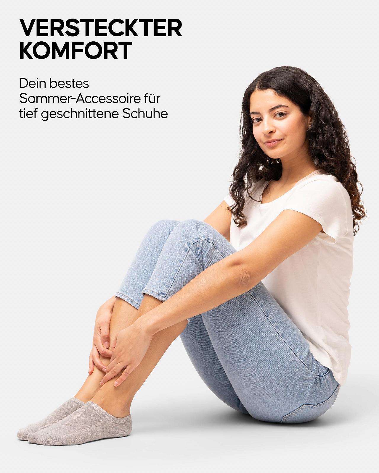 Носки DANISH ENDURANCE Unisex Sneaker, невидимые, 6 пар, фото №6