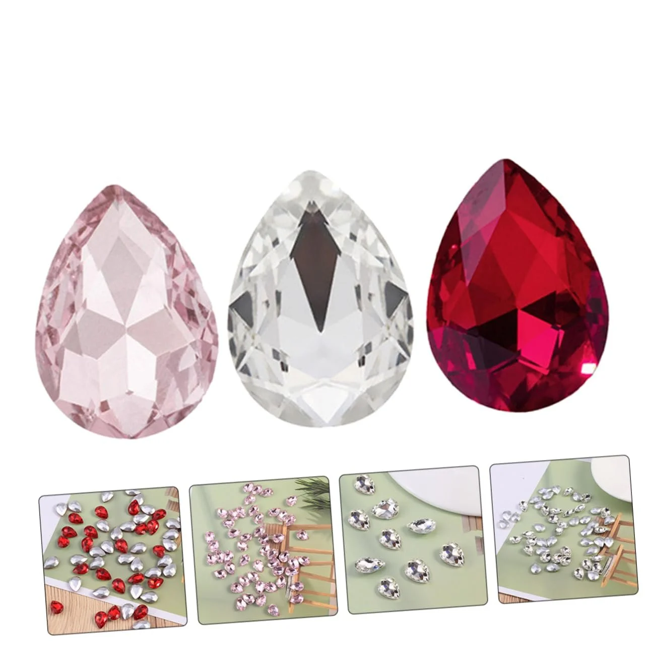 Стрази Крапля води 150 шт. для прикрас, DIY аксесуарів, прикрас підвісок для рукоділля, фото №7