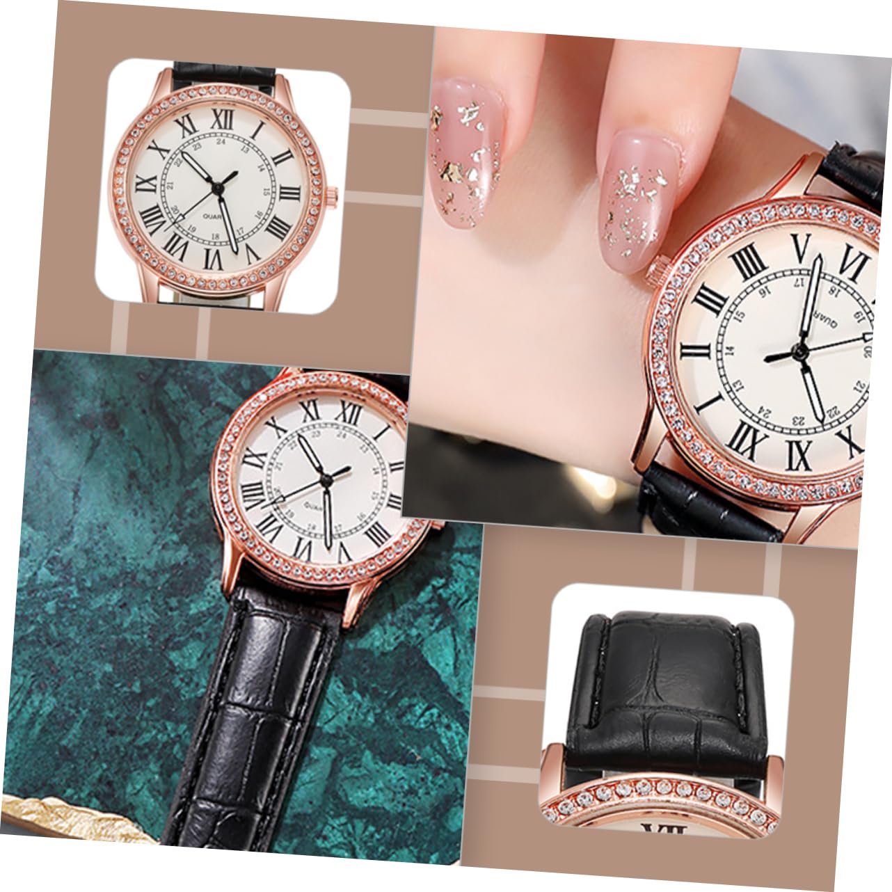 Жіночий годинник LIFKOME Кварцовий Чорний, фото №5