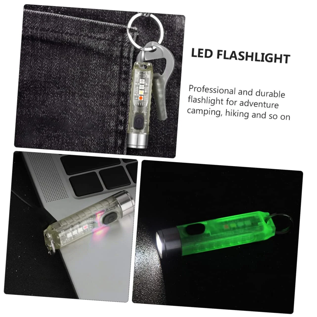 Ліхтар HOMSFOU Led Маленький USB Акумуляторний Брелок Підвісний Портативний Інструмент для Освітлення для Кемпінгу, фото №5 Ліхтар HOMSFOU Led Маленький USB Акумуляторний Брелок Підвісний Портативний Інструмент для Освітлення для Кемпінгу, фото №5