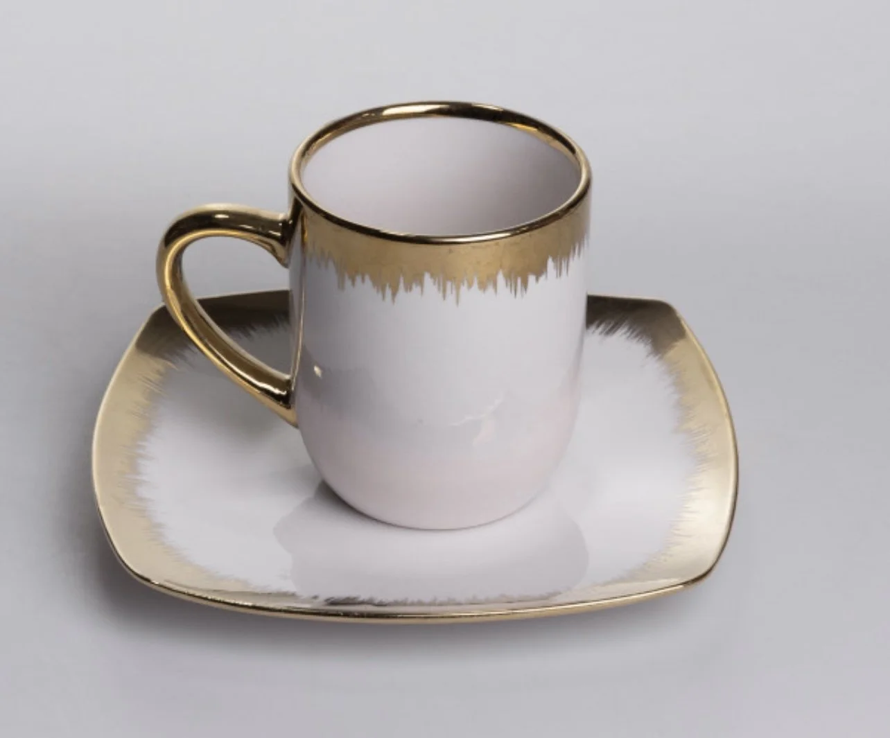 Сервіз на 2 персон. 24 предмети з золотою оконтовкою, фото №2