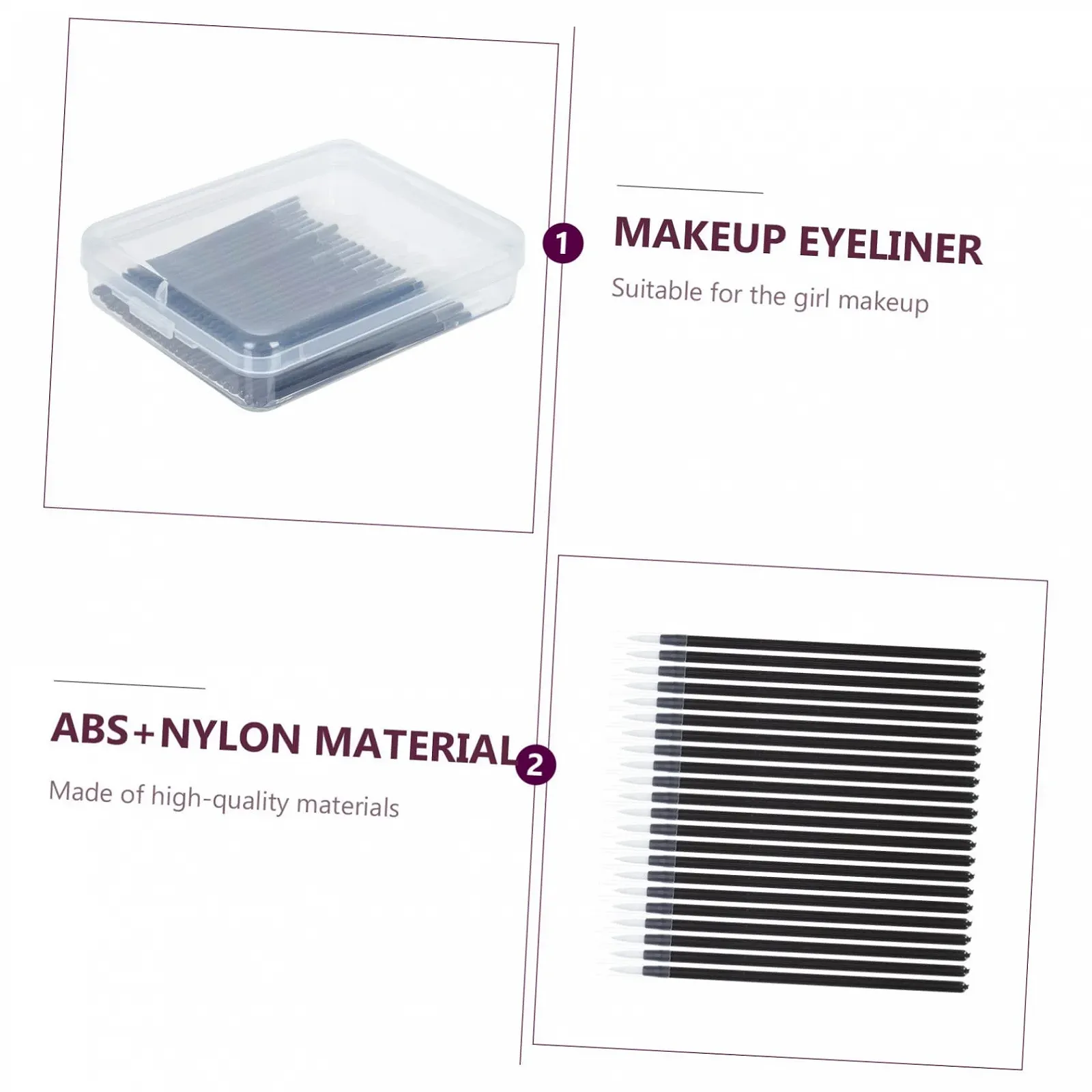 Пенсели для подводки глаз minkissy, фото №5 Пенсели для подводки глаз minkissy, фото №5