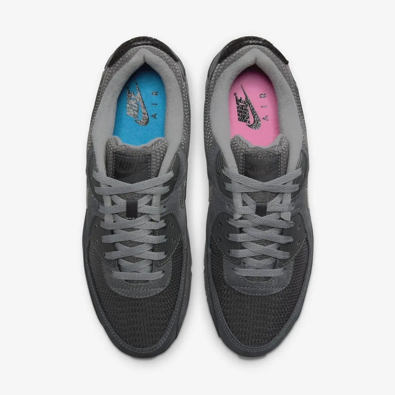 Кроссовки Nike Air Max 90 Anthracite / Light Smoke Grey / Black Размер 41, фото №4