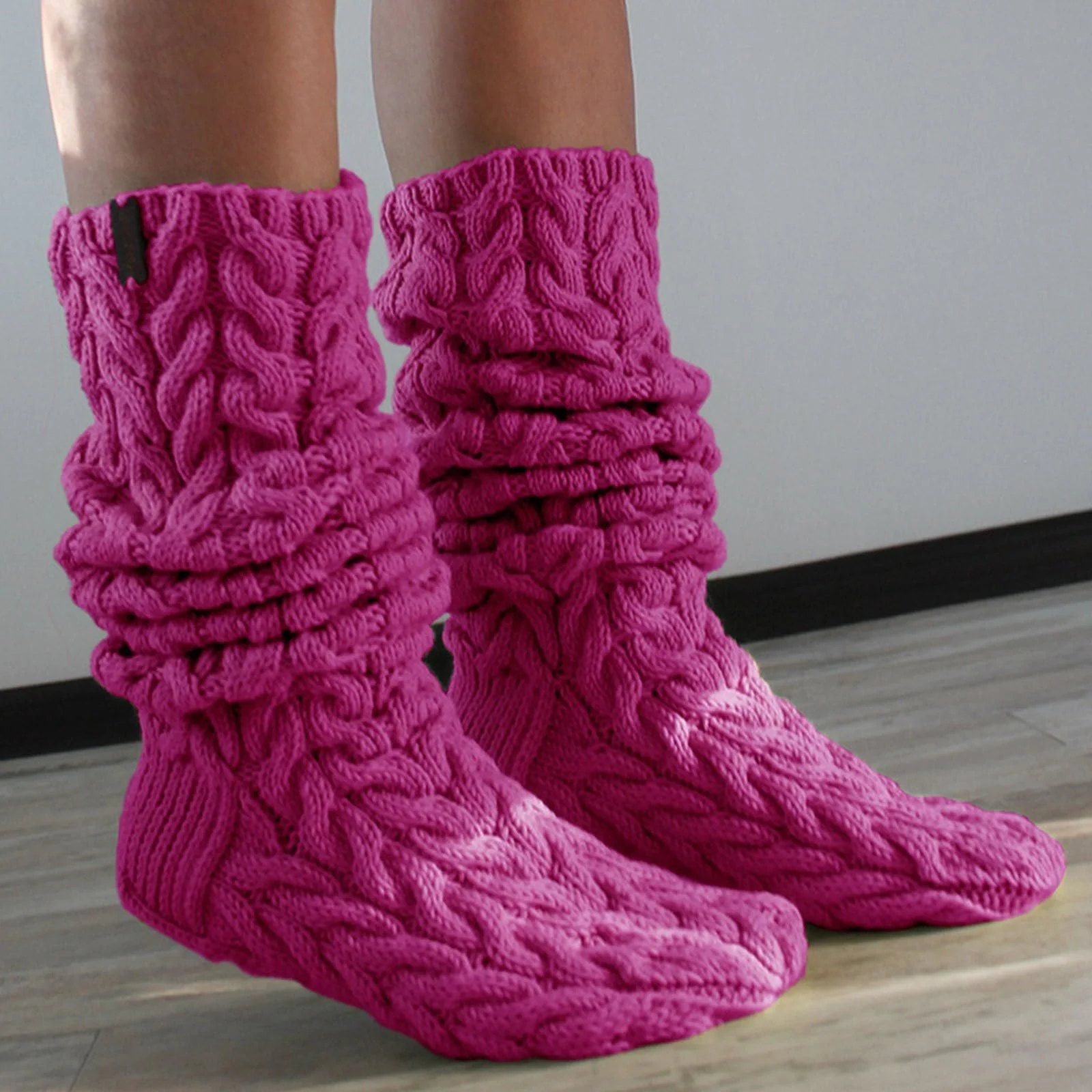 Ботфорты-носки женские с кабельным узором, зимние удлиненные чулки выше колена 35-38, нескользящие носки для дирндлей, белые мягкие носки, фото №5 Ботфорты-носки женские с кабельным узором, зимние удлиненные чулки выше колена 35-38, нескользящие носки для дирндлей, белые мягкие носки, фото №5