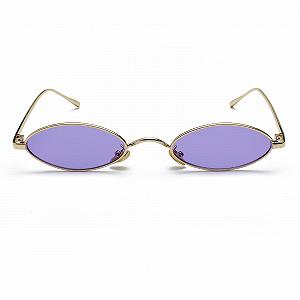 Винтажные маленькие овальные очки Ggpyyon для женщин и мужчин, ретро, ​​металлическая оправа, UV400 synthetic.ua - Фото 1