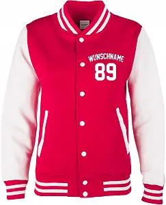 Куртка-бомбер EZYshirt Университетская Спортивная с возможностью выбора имени и номера для женщин, мужчин и детей | Бейсбольная куртка synthetic.ua - Фото 1