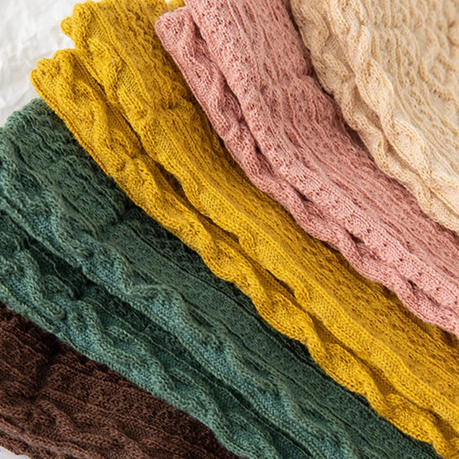 Носки Женские Полосатые Хлопковые 39-42 Белые, фото №3