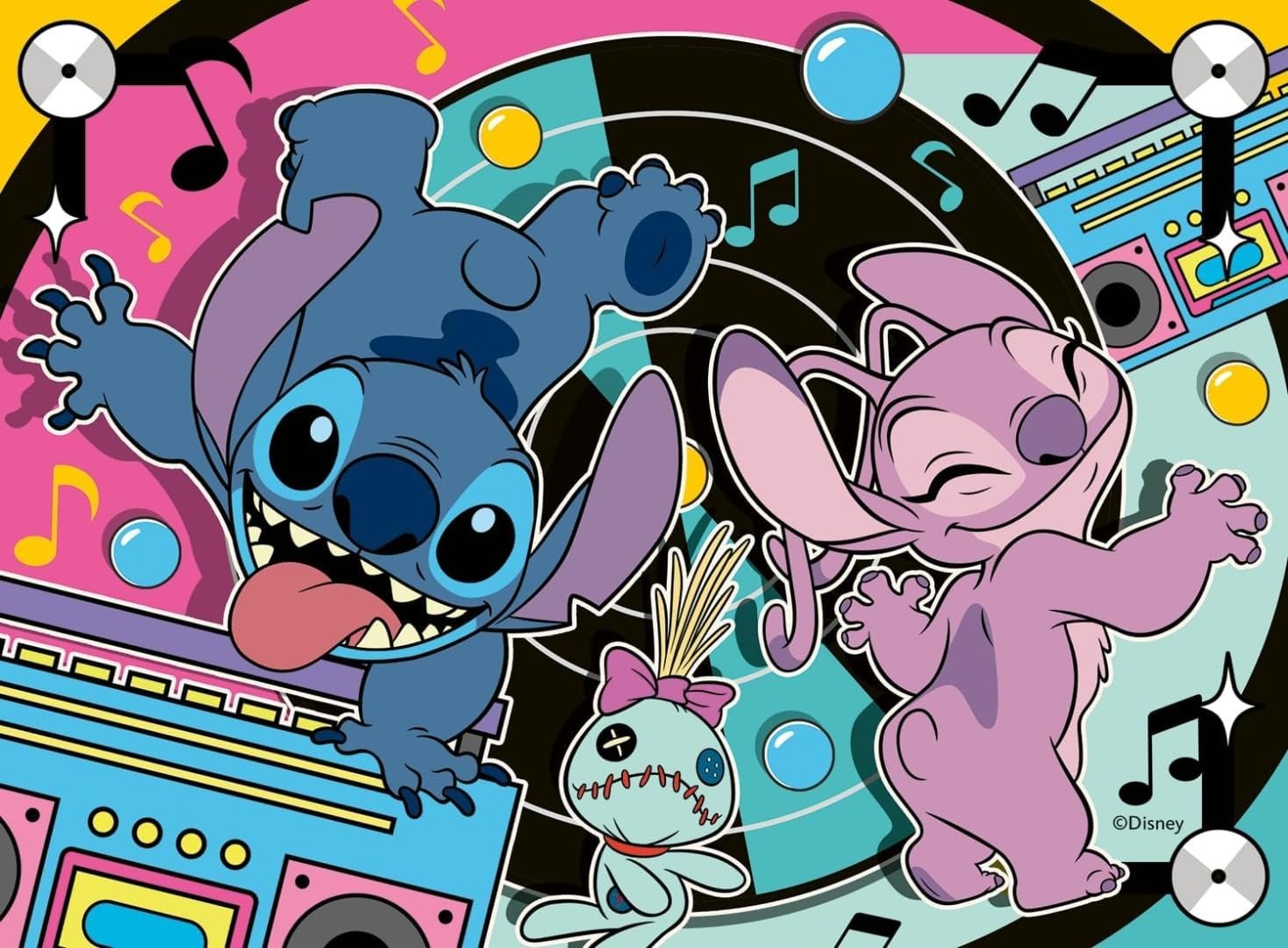 Пазл Ravensburger Disney Stitch 4 в 1 12+16+20+24 деталі 3+ 19 x 14 см, фото №5