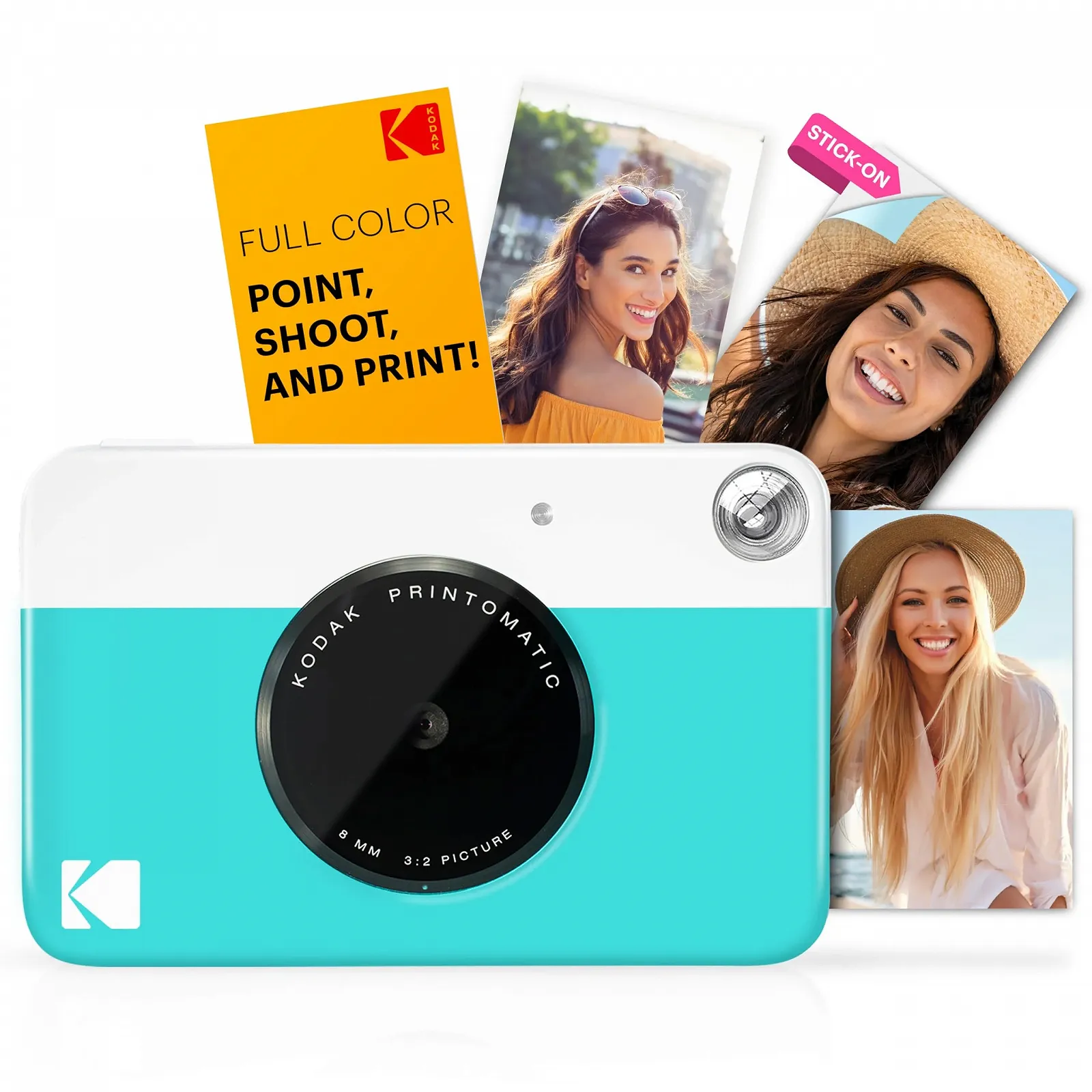 Камера мгновенной печати Kodak Printomatic 20 листов Zink Набор аксессуаров Blue, фото №2