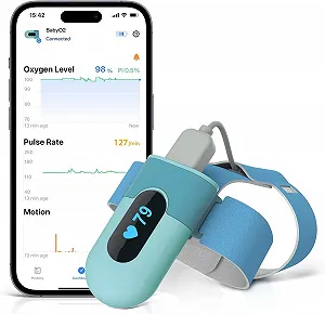 Пульсоксиметр для младенцев Babytone BabyO2 Голубой - Фото 1