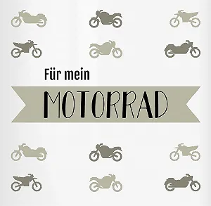 Скарбничка Керамічна Für mein Motorrad Біла з гумовою пробкою synthetic.ua - Фото 1