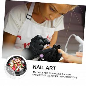 Стразы для ногтей FRCOLOR 6 наборов Рождественский декор для маникюра, украшения для ногтей, 3d серьги-шармы synthetic.ua - Фото 1