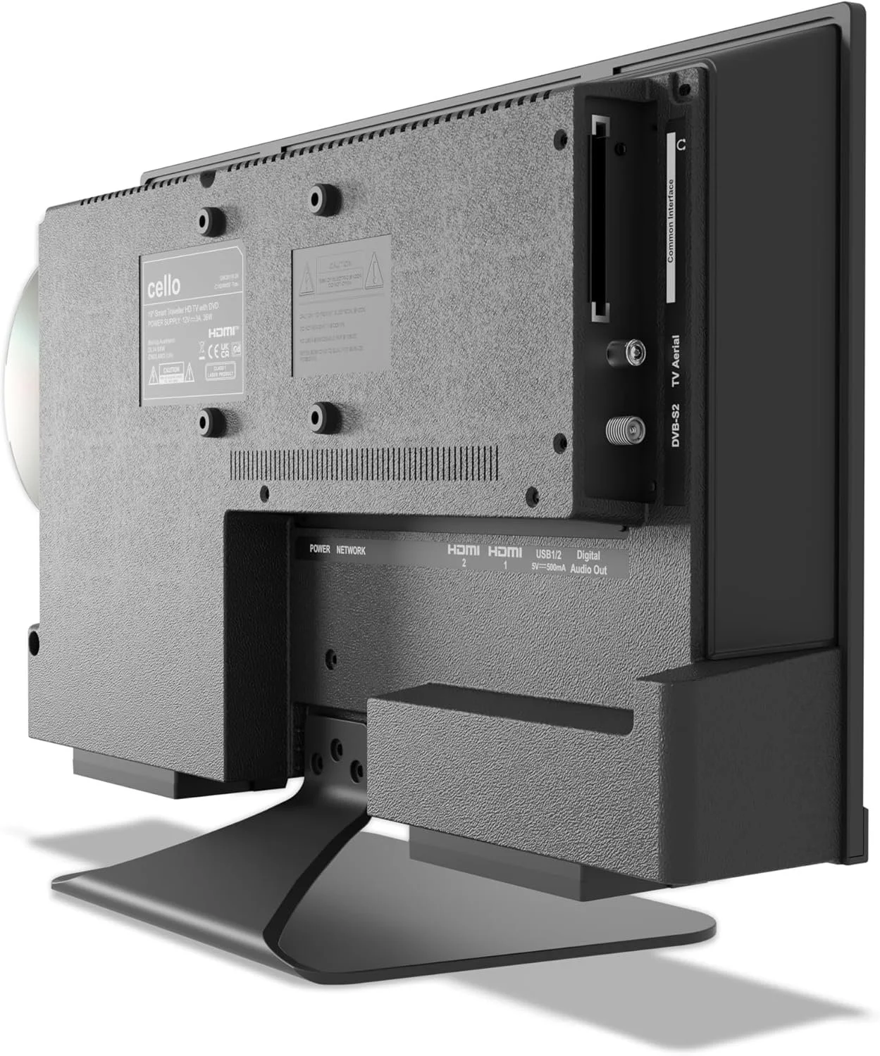Телевізор 19" Cello C1924WSF TRAV / HD / 60 Гц / LED / Smart TV / Wi-Fi / Bluetooth / T2 / DVD, фото №6