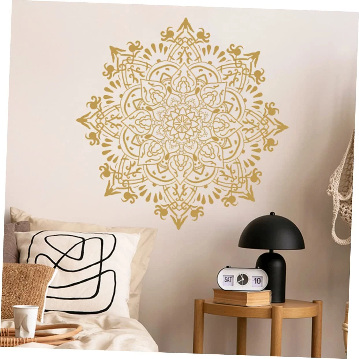 Наклейки на стіну Golden Mandala 2 шт. ПВХ Золотисті, фото №7 Наклейки на стіну Golden Mandala 2 шт. ПВХ Золотисті, фото №7