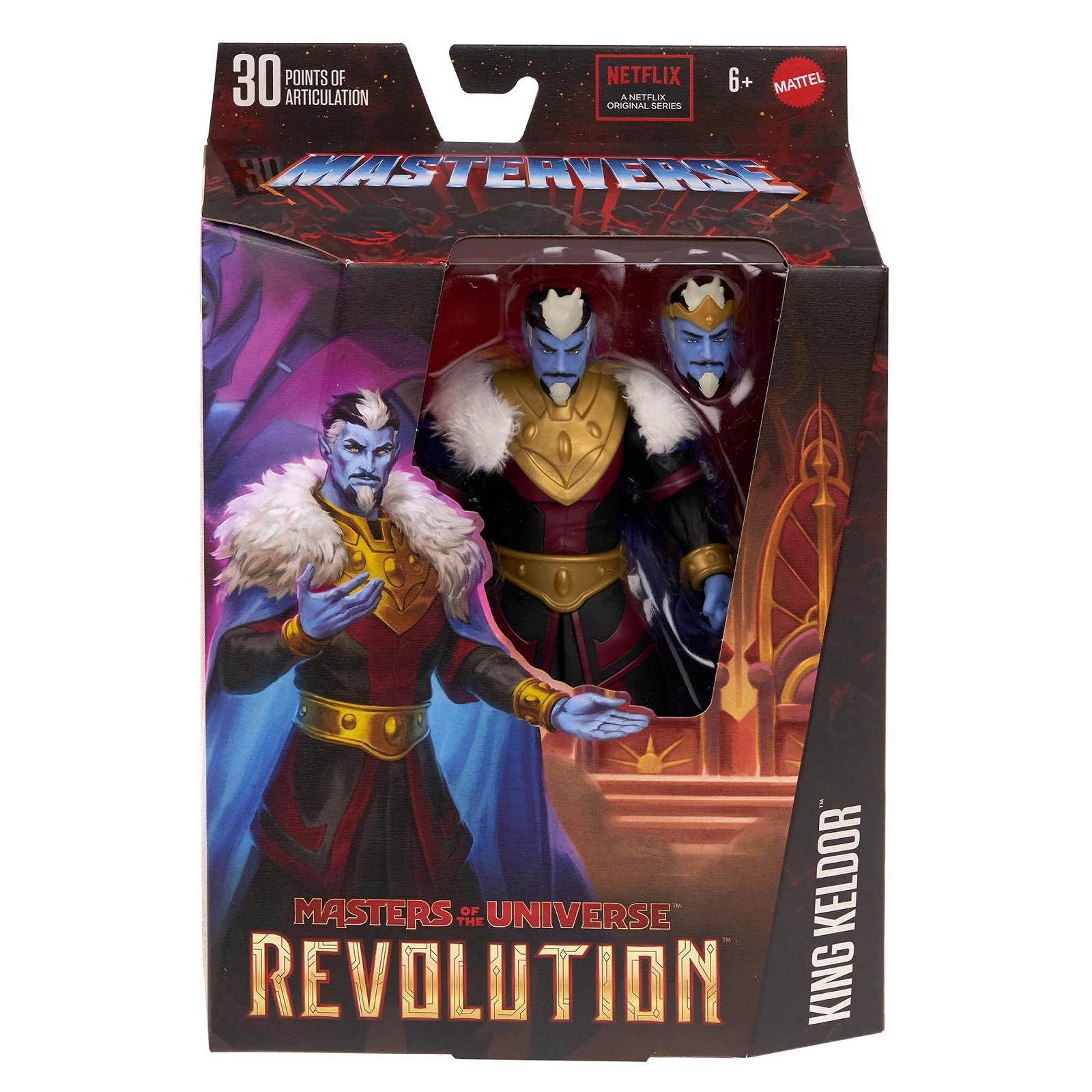 Фигурка Masters of the Universe Masterverse King Keldor, 30 точек артикуляции, коллекционная, со сменной головой, фото №3