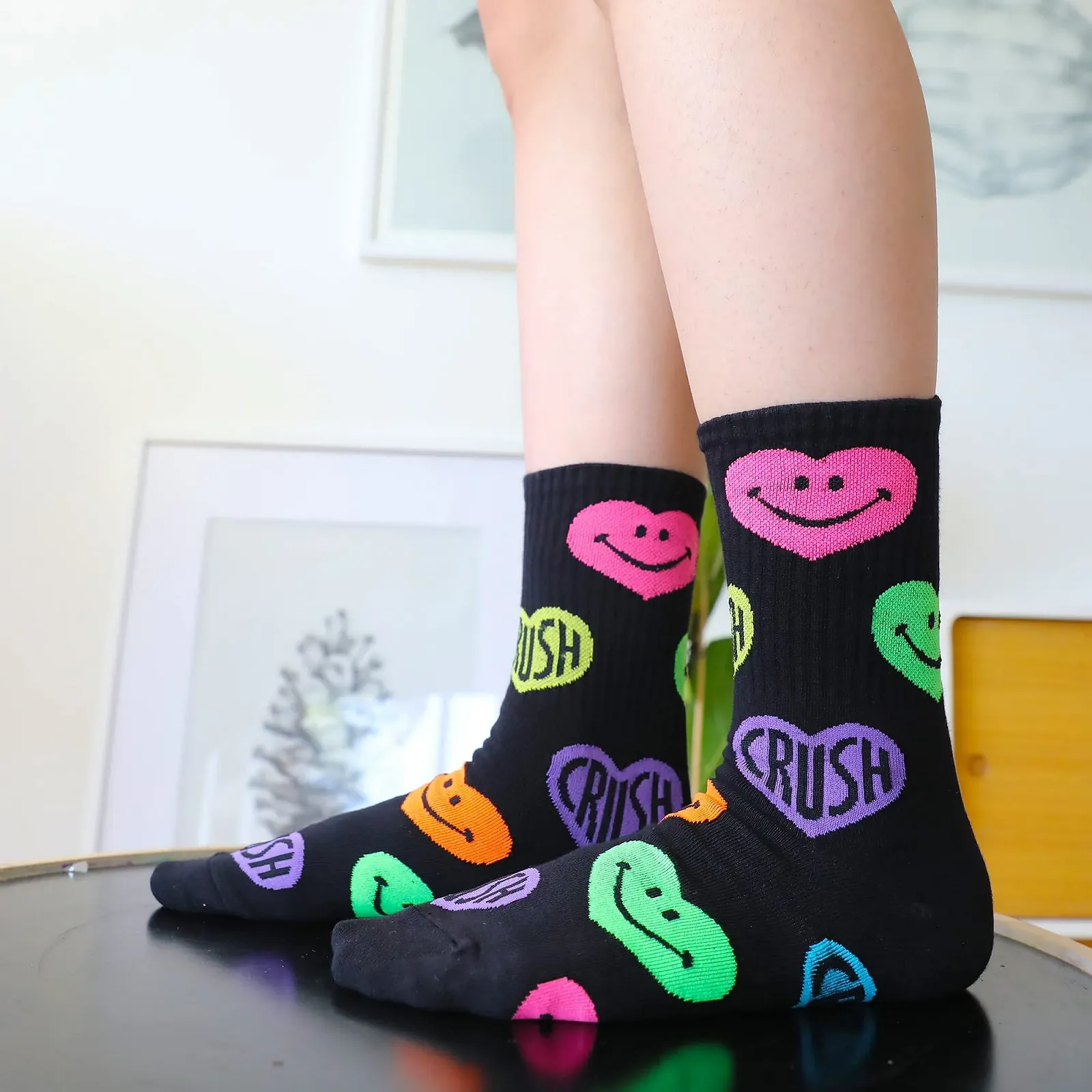 Носки Generic Smile Rainbow _4 Colours, Multi, 35-39, W-L-010, Белый, Черный, Multi, W-L-013, Белый, Черный, Multi, фото №5 Носки Generic Smile Rainbow _4 Colours, Multi, 35-39, W-L-010, Белый, Черный, Multi, W-L-013, Белый, Черный, Multi, фото №5