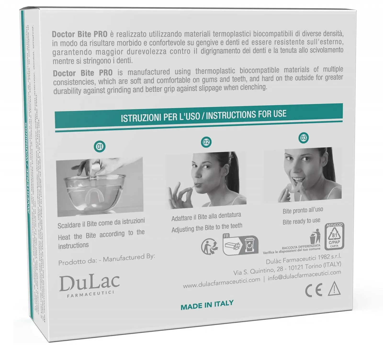 Капа Doctor Bite Pro Самомоделирующаяся (Прозрачная), фото №2 Капа Doctor Bite Pro Самомоделирующаяся (Прозрачная), фото №2