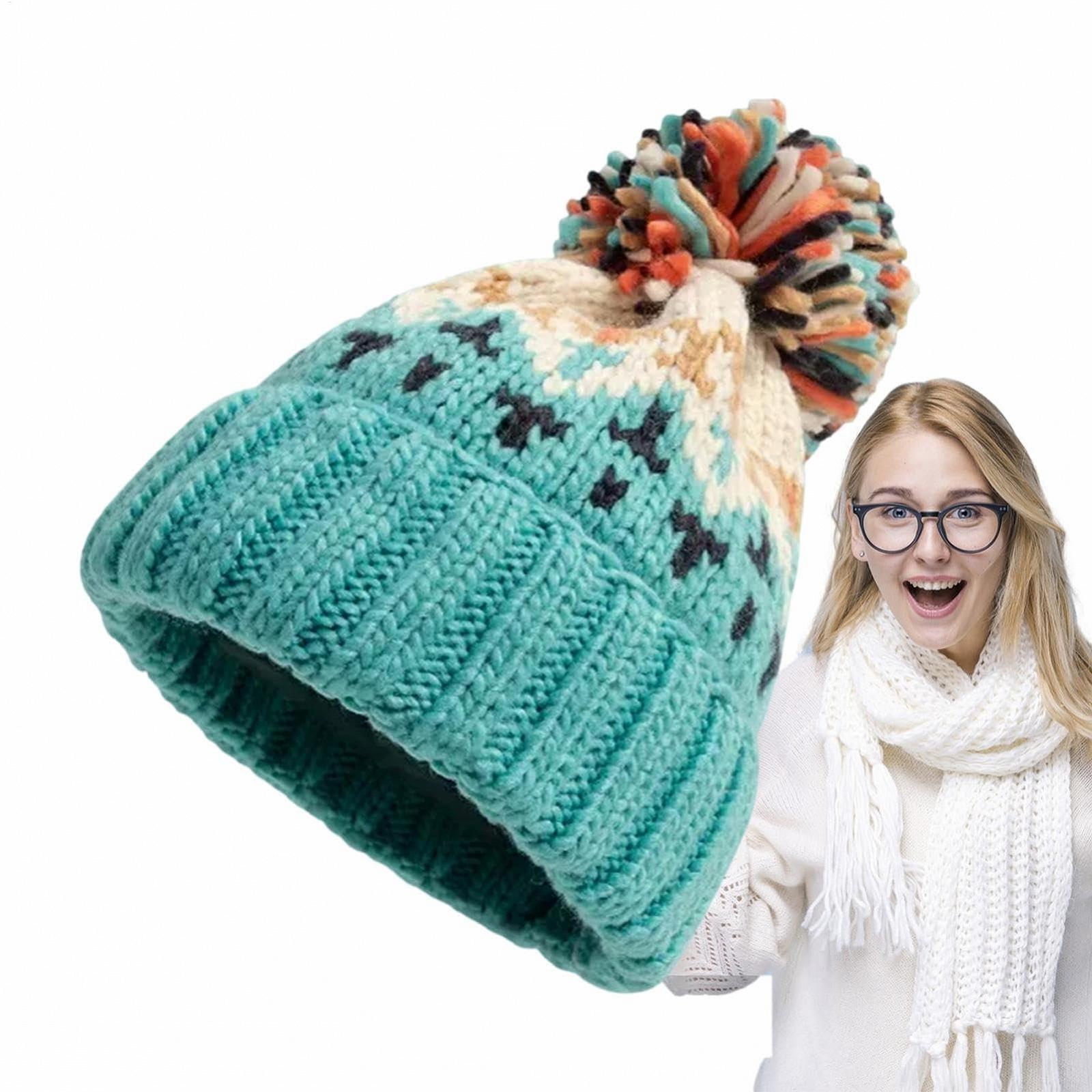 Шапка-бини с помпоном, фото №1