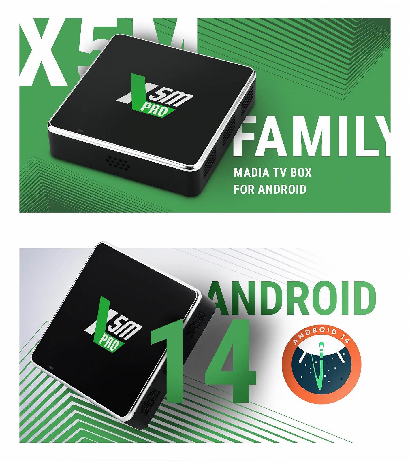 Медиаплеер X5M Pro Amlogic S905X5M 4/32 WIFI6 AI-SR, фото №7