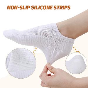 Носки-следки Женские 35-38 39-42, Носки с силиконом против скольжения, Носки для бега, Короткие носки с смягчением, Невидимые synthetic.ua - Фото 1