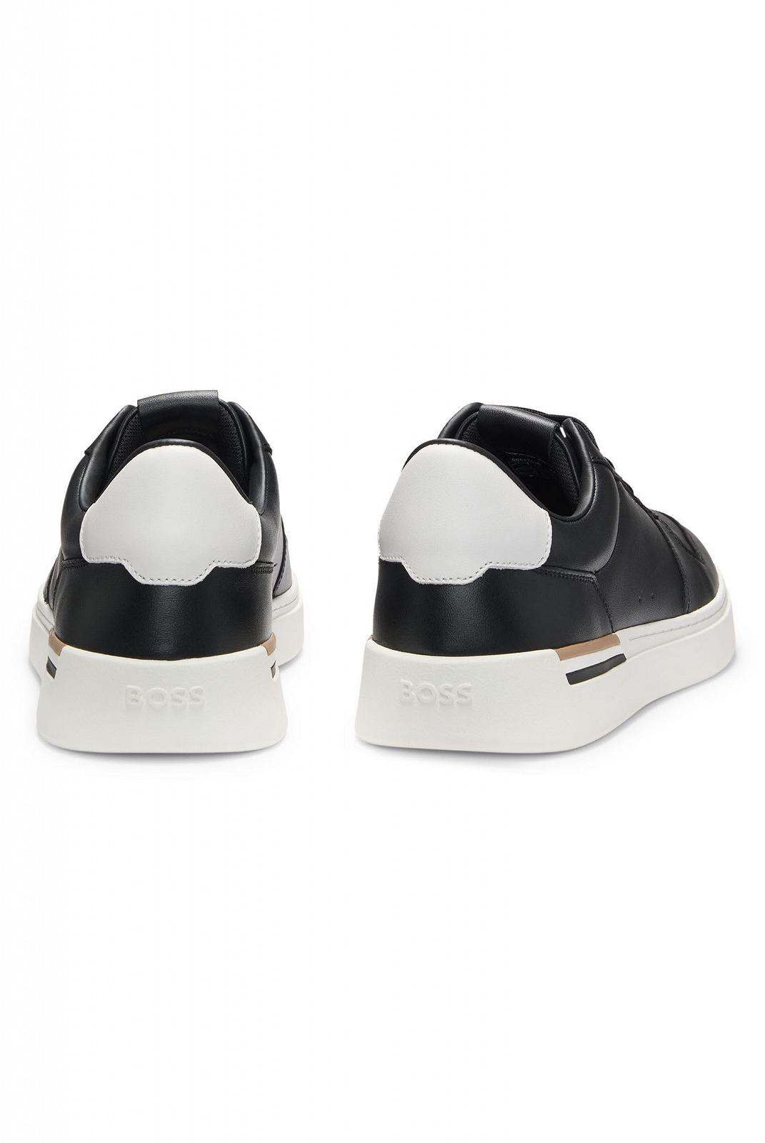 Кросівки BOSS Clint Tenn Signature Stripe Шкіряні, фото №5 Кросівки BOSS Clint Tenn Signature Stripe Шкіряні, фото №5