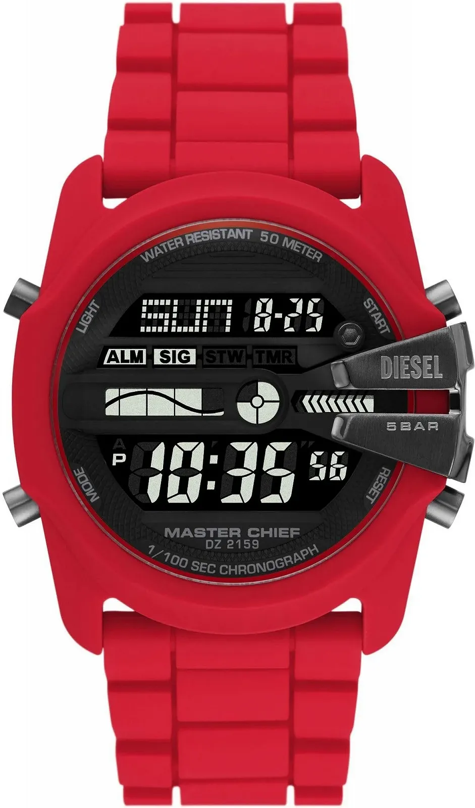 Годинник DIESEL Master Chief LCD-годинниковий механізм з силіконовим ремінцем, фото №1 Годинник DIESEL Master Chief LCD-годинниковий механізм з силіконовим ремінцем, фото №1