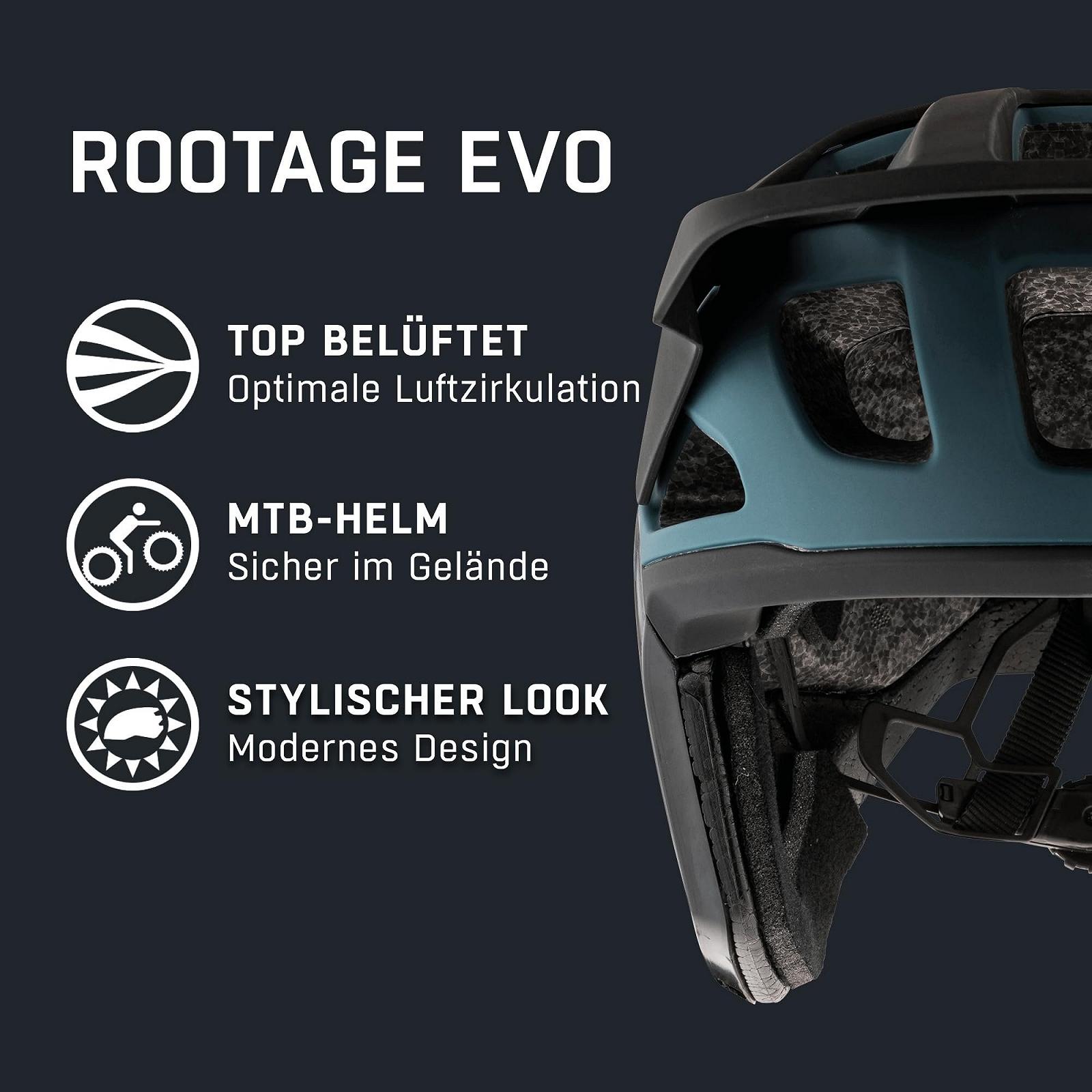 Шлем ALPINA Rootage Evo для эндуро, амортизирующий, прочный и удобный, с системой регулировки размера для взрослых, фото №2