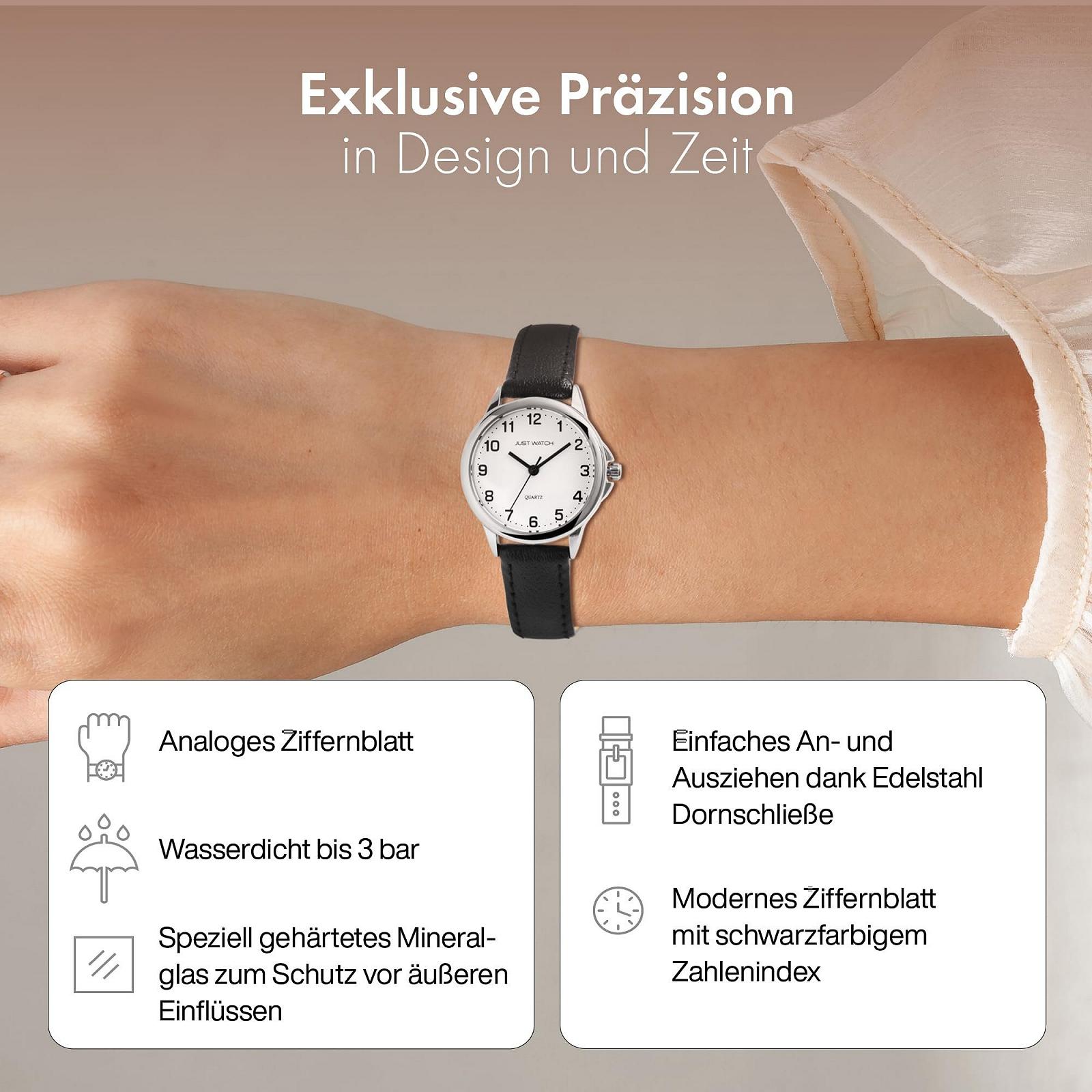 Женские часы Just Watch Brigitt JW10169, аналоговые, кварцевые, классические, элегантные, натуральная кожа, фото №3