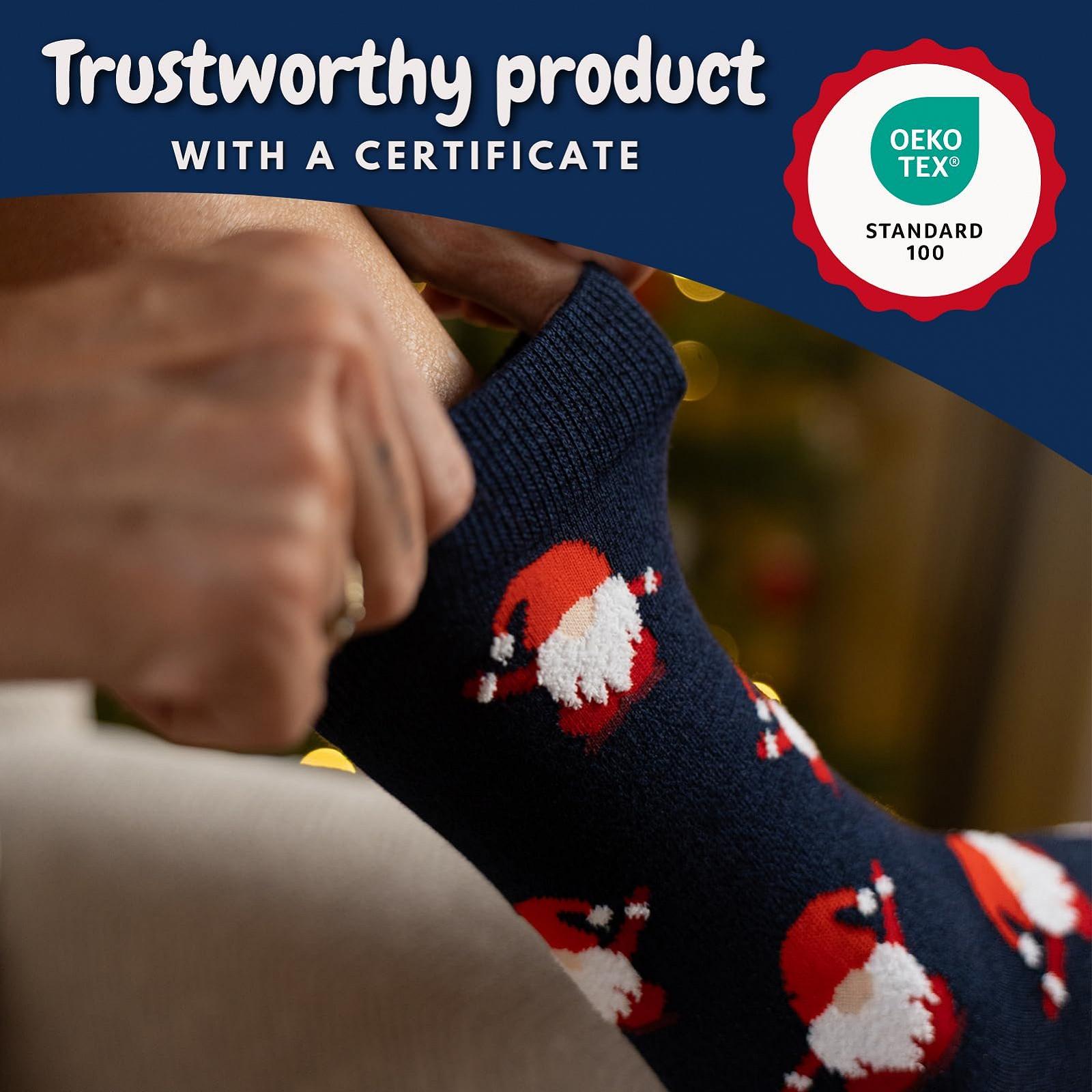 Носки Soxo Рождественский Адвент Календарь Мужские Подарки для Женщин Рождественский Подарок Рождественский Календарь Подарочная Коробка 12 Пар, фото №4