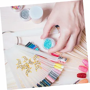 Прикраса для нігтів WOONEKY Місяць Зірка 30шт synthetic.ua - Фото 1