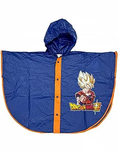 Дитячий дощовик CARTOON Drag0n Ball з капюшоном і застібкою на ґудзики synthetic.ua - Фото 1