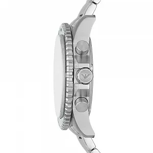 Годинник Emporio Armani Чоловічий Хронограф, кварцовий механізм з 3 додатковими циферблатами synthetic.ua - Фото 1