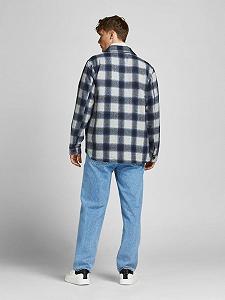 Куртка Jack & Jones CHECK SHIRT JACKET LS LN 12198798 Темно-синій XXL synthetic.ua - Фото 1