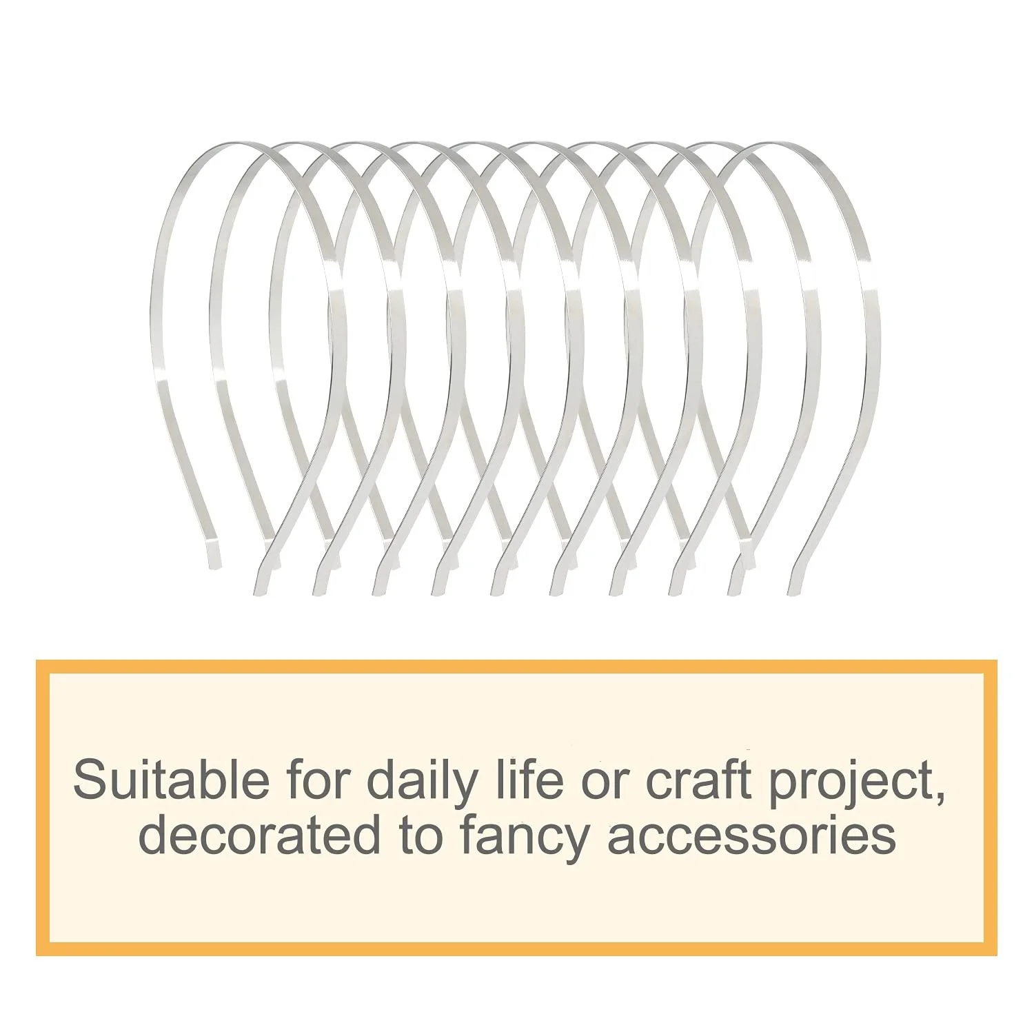 Обруч Сріблястий 5 мм (20 шт. в упаковці), фото №3