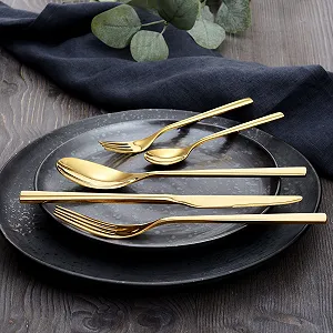 Набір столових приборів GRÄWE Porto 10 предметів на 2 персони Полірована нержавіюча сталь Золотий ціна на synthetic.ua - Фото 1 Набір столових приборів GRÄWE Porto 10 предметів на 2 персони Полірована нержавіюча сталь Золотий synthetic.ua - Фото 1