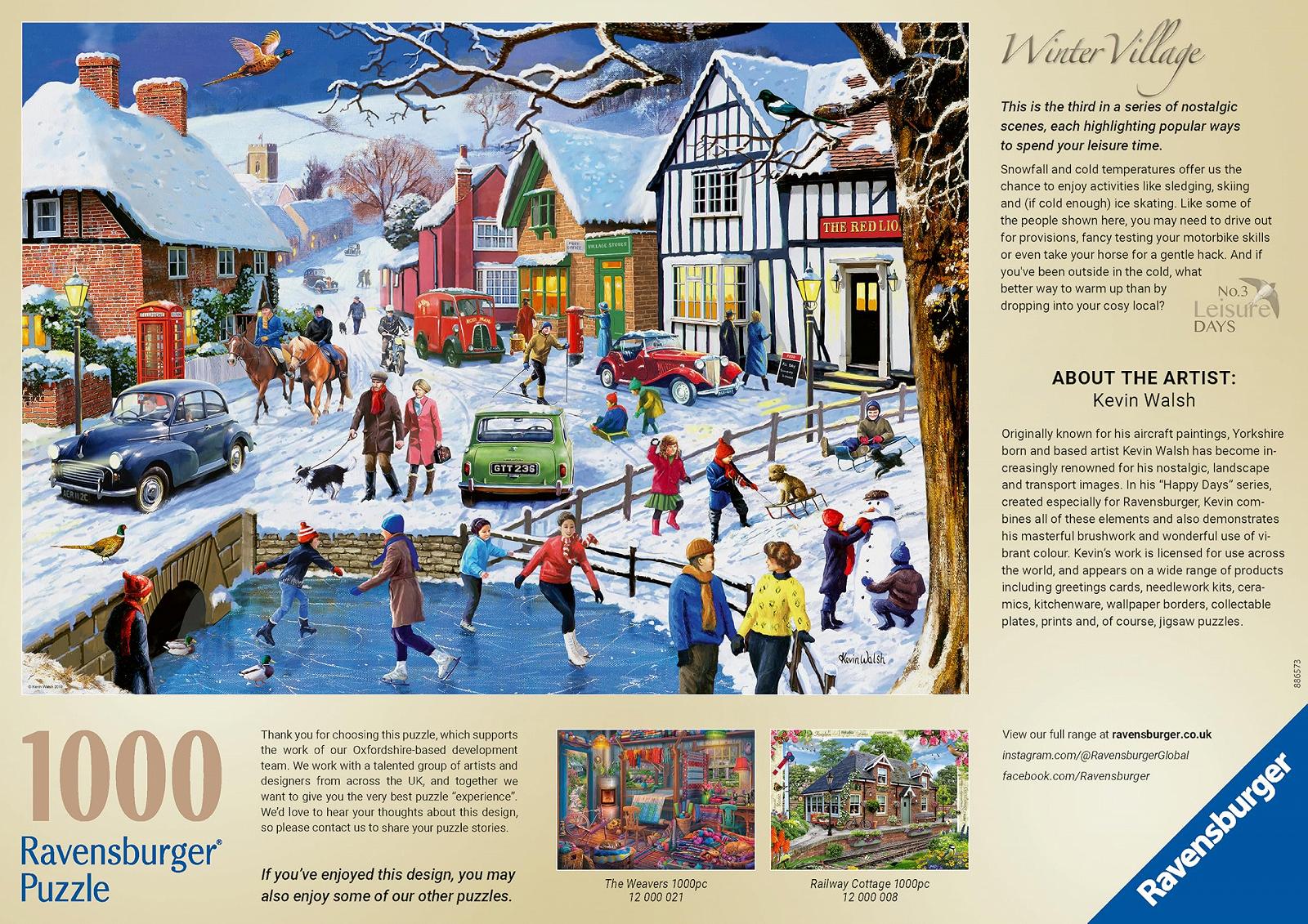 Пазл Leisure Day No 3 The Winter Village 1000 элементов, фото №3 Пазл Leisure Day No 3 The Winter Village 1000 элементов, фото №3