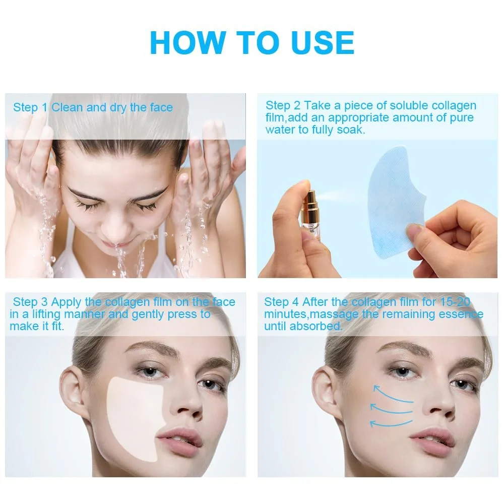 Плівка колагенова Fengyang Highprime, Розчинна колагенова маска, фото №3