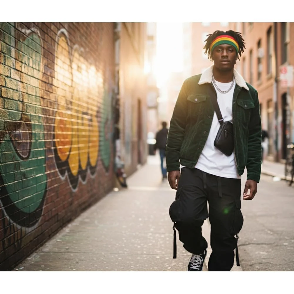 Пов'язка на голову Вовна Rasta, фото №4