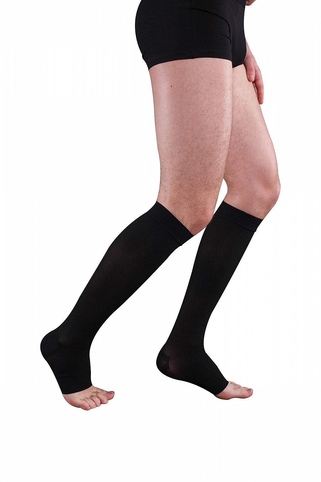 Компрессионные чулки Класс 3 с открытым носком AD (6, бежевый), фото №1